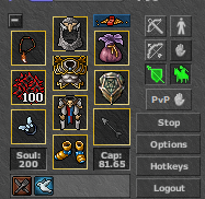Paladin com crossbow e controles de postura